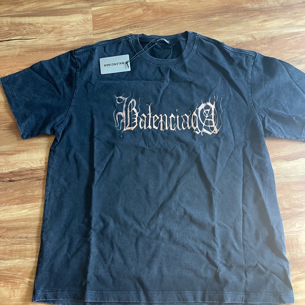 Balenciaga Black Short Sleeve Tee